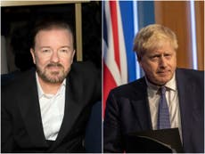 Ricky Gervais says No 10 lockdown parties have shown him how ‘naive’ he’s been