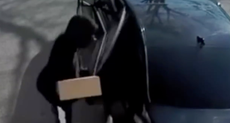 Chilling footage captures burglars disguised as Amazon workers