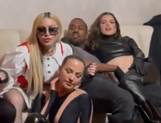 Madonna, Kanye West and Julia Fox spotted listening to Drake together in new footage