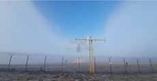 Watch as world’s largest plane cuts a clear path through fog