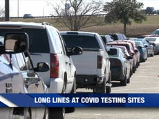 Texas woman waits 18 hours in line for Covid test