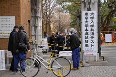 Teenager arrested in stabbing near Japan entrance exam venue