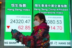 Asian shares mixed after China reports slowing growth