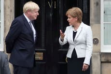 Johnson using populist policies to save his job is ‘unedifying’, sier Sturgeon