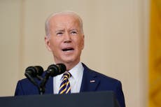 ‘I probably shouldn’t go any further’: Biden gives frank description of what Putin really wants