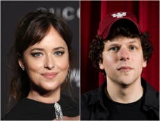 Dakota Johnson suggests Jesse Eisenberg wasn’t ‘nice’ on set of The Social Network