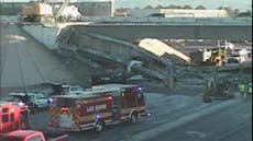 Bridge collapse in Las Vegas leaves one person injured, officials say