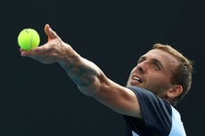 Dan Evans carrying British hopes after watching compatriots fall in Melbourne