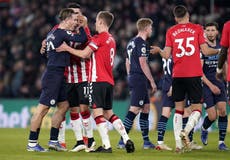 Manchester City run comes to an end with draw at Southampton