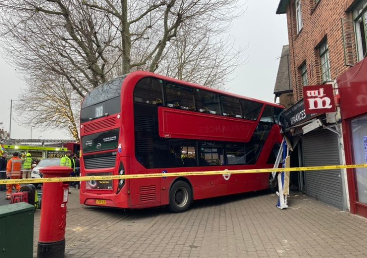  Children among 19 people injured as bus crashes into shop in London