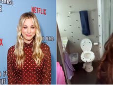 ‘I hate you so much’: Kaley Cuoco falls for pranks on the set of The Flight Attendant