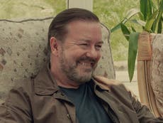 After Life bloopers reel shows Ricky Gervais in hysterics over Taxi Driver joke