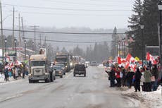 Crowd in Toronto cheers on anti-vaccine trucker convoy