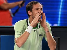 ‘Are you stupid?’ Daniil Medvedev rants at umpire during Australian Open semi-final against Stefanos Tsitsipas