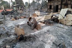 Myanmar villagers army say troops burned 400 houses