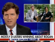 Tucker Carlson under fire for ‘annoying fake duchess’ Meghan comments
