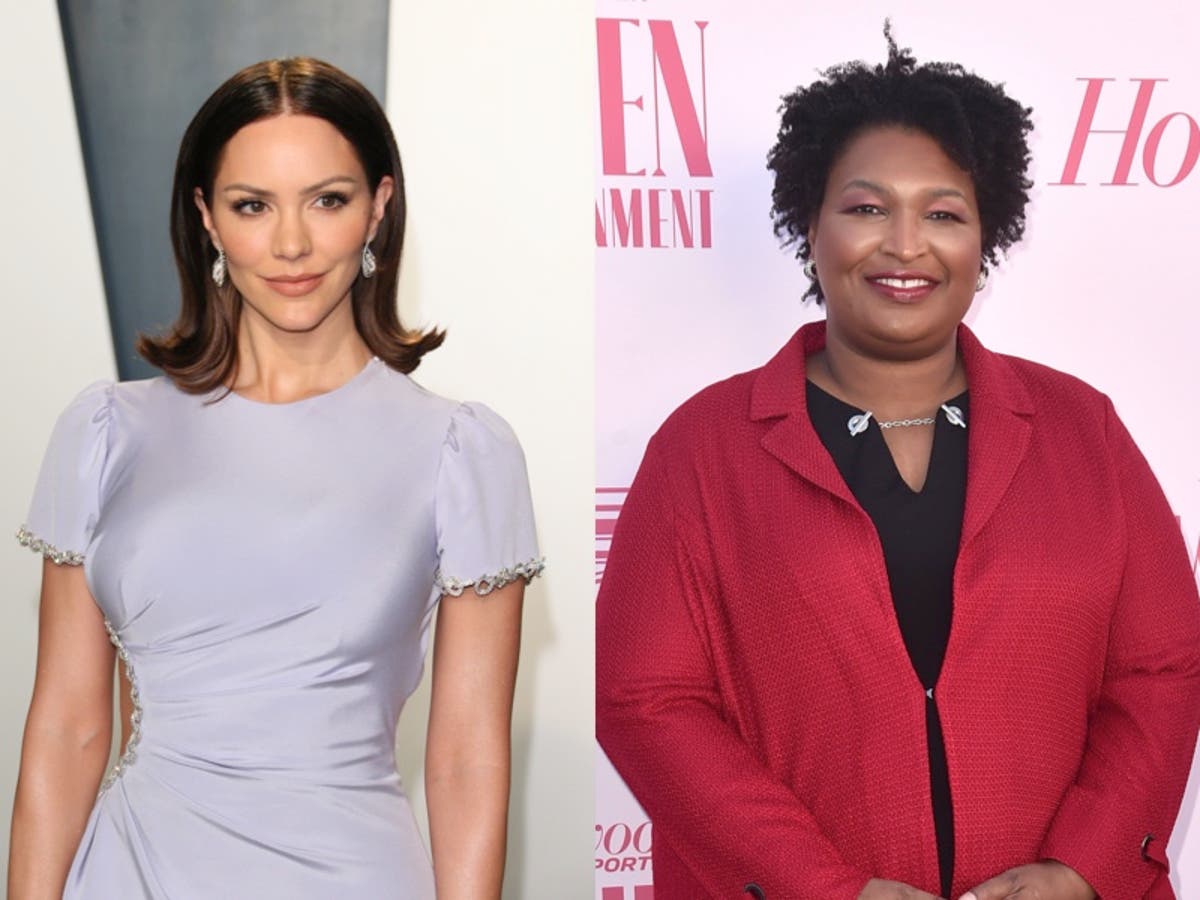 Katharine McPhee criticises Stacey Abrams over maskless photo with children