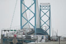Injunction sought to clear Ambassador Bridge of Canada truck protestors - leef
