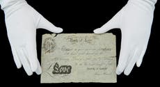Valentine’s Day ‘banknotes’ from 19th century to go under the hammer