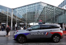 Paris incident: Knifeman shot by police at Gare du Nord train station after attacking officers