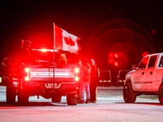 Four arrested for conspiracy to murder Canadian police at convoy border blockade