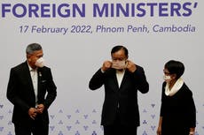 ASEAN foreign ministers meet dominated by Myanmar's absence