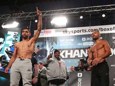 How much do Amir Khan and Kell Brook weigh ahead of fight this weekend?