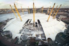 O2 arena closed for at least the weekend after Storm Eunice shreds roof