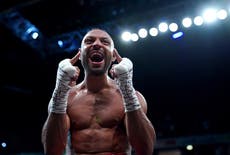 Brilliant Kell Brook beats bitter rival Amir Khan with sixth-round stoppage