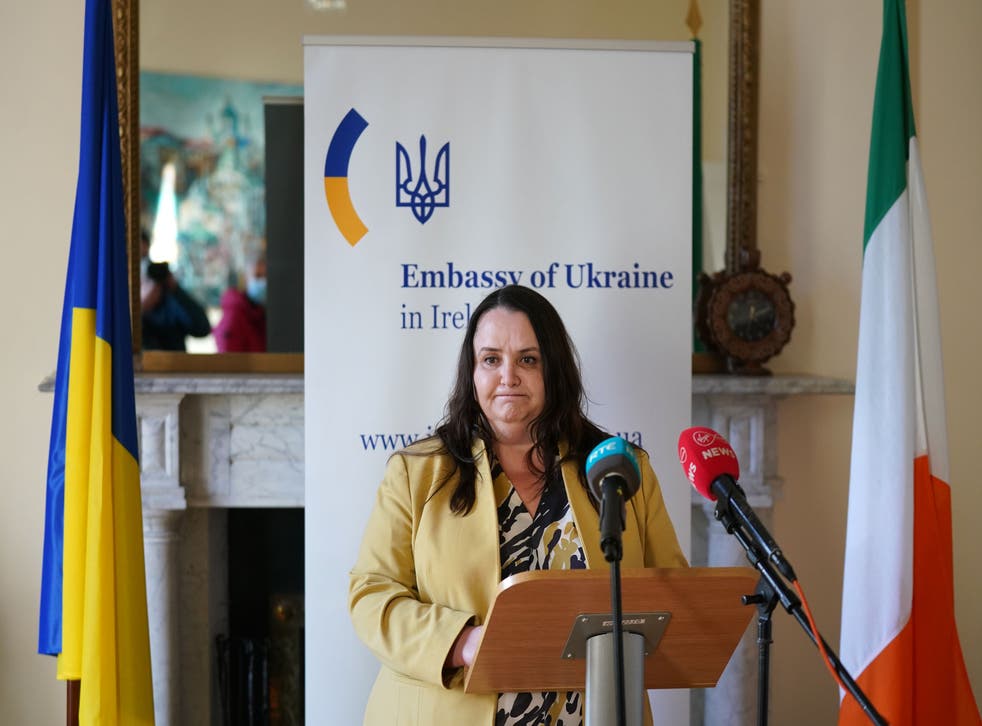 Ukrainian Ambassador to Ireland Larysa Gerasko (Brian Lawless/PA).