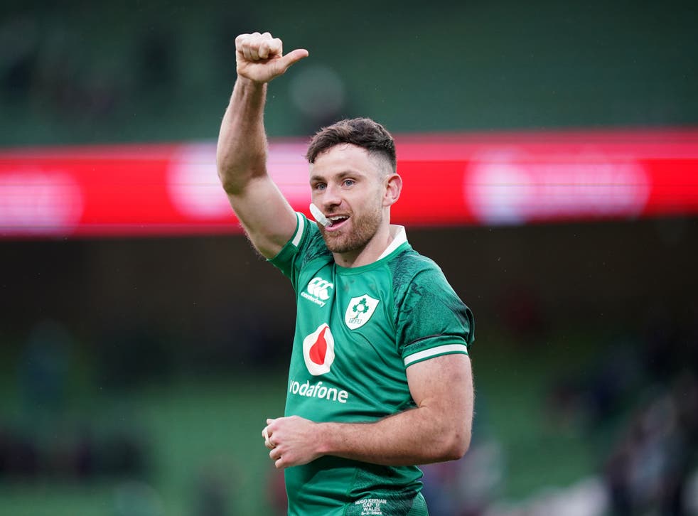 Hugo Keenan has been key to Ireland’s backline preparations, despite being rested for the visit of Italy (Niall Carson/PA)