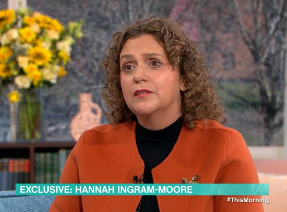 <p>Hannah Ingram-Moore on ITV’s ‘This Morning’ </p>