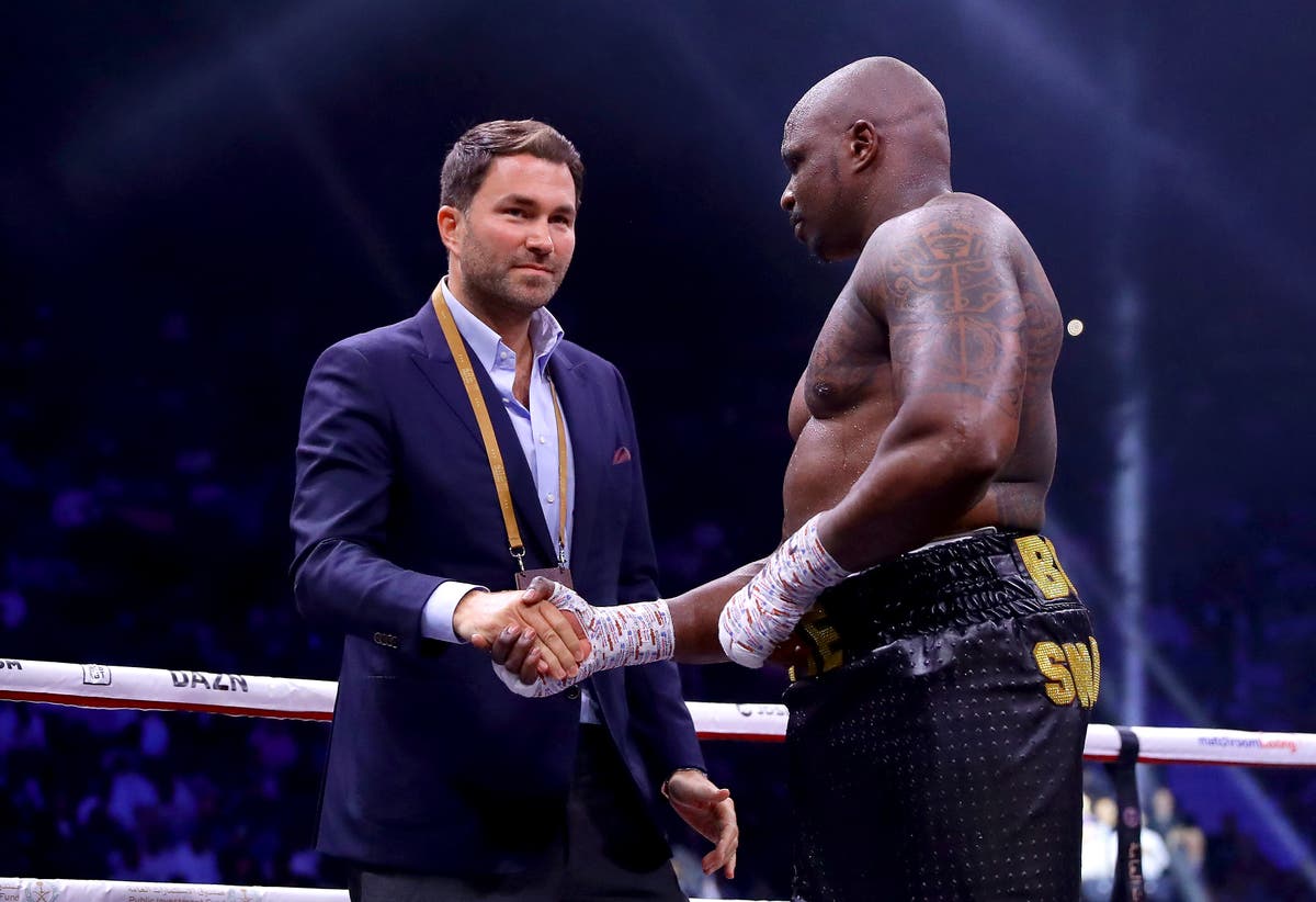Eddie Hearn tells Dillian Whyte to learn from Anthony Joshua’s mistakes
