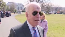 Joe Biden clashes with reporter who challenged him over supporting abortion rights