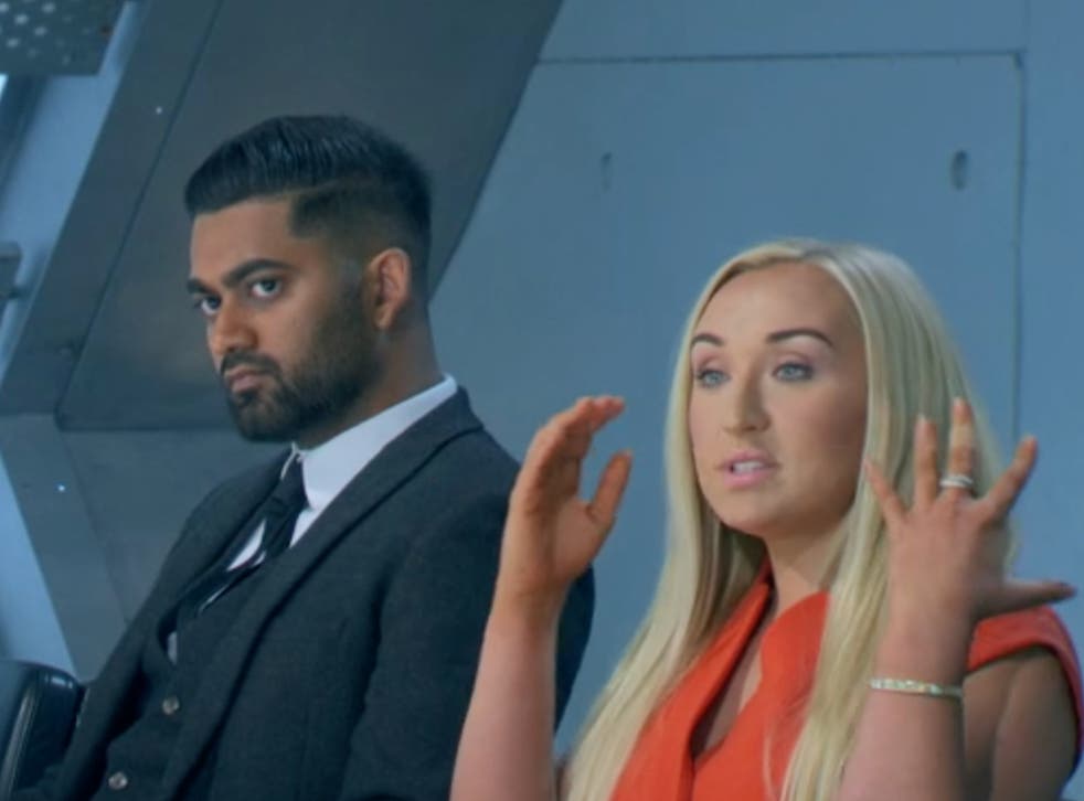<p>‘The Apprentice’ candidates Akshay and Stephanie faced off in the boardroom</p>