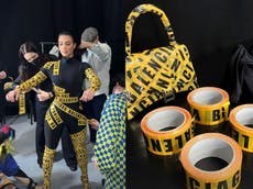 Kim Kardashian struggled to walk in Balenciaga tape outfit she had to be cut out of