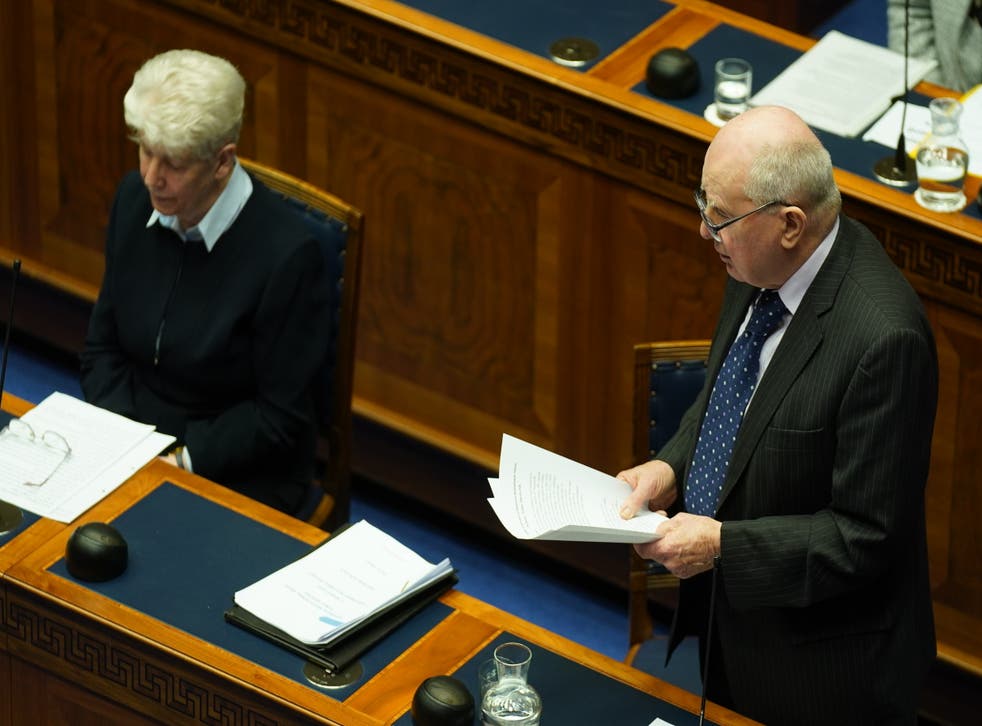 Br Francis Manning speaks on behalf of the De La Salle order (Brian Lawless/PA)