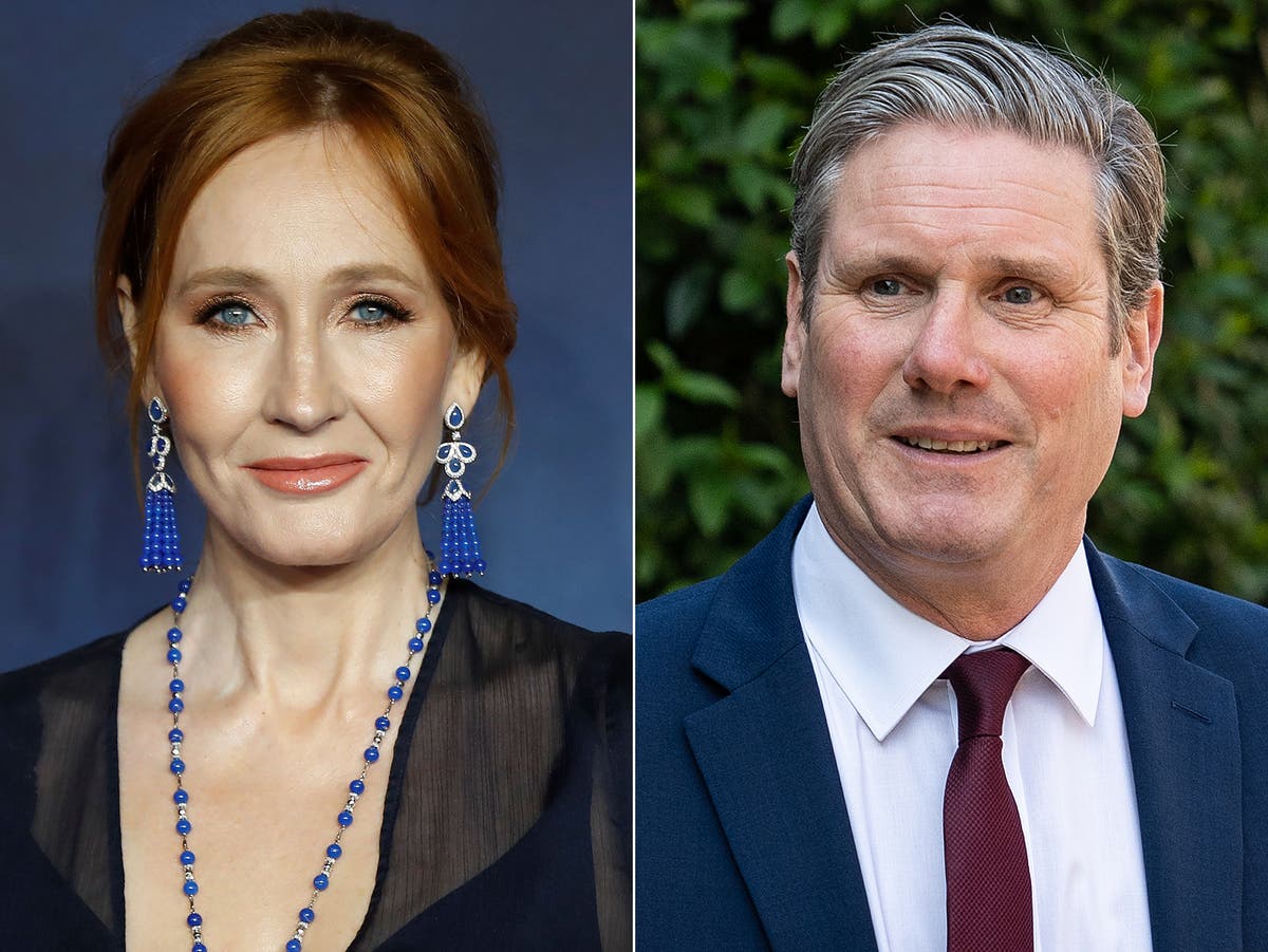 JK Rowling criticises Keir Starmer for saying ‘trans women are women’