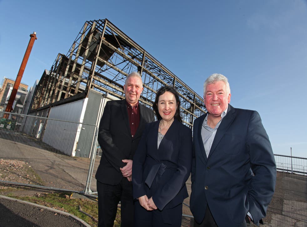 The granting of planning permission was welcomed by Derek Watson (left) of St Andrews University and Stella Morse and Paul Miller of Eden MIll. (Eden Mill/PA)