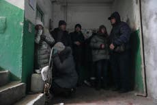 First Ukrainians finally able to flee horror city of Mariupol 