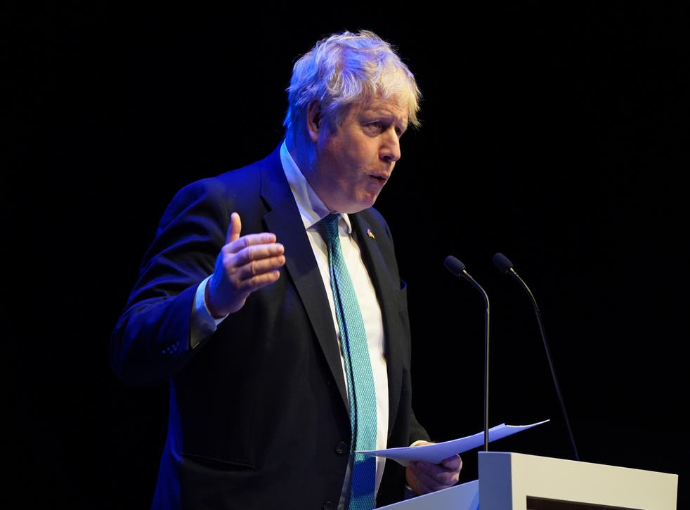 The Prime Minister was addressing the Scottish Tory conference in Aberdeen (Andrew Milligan/PA)