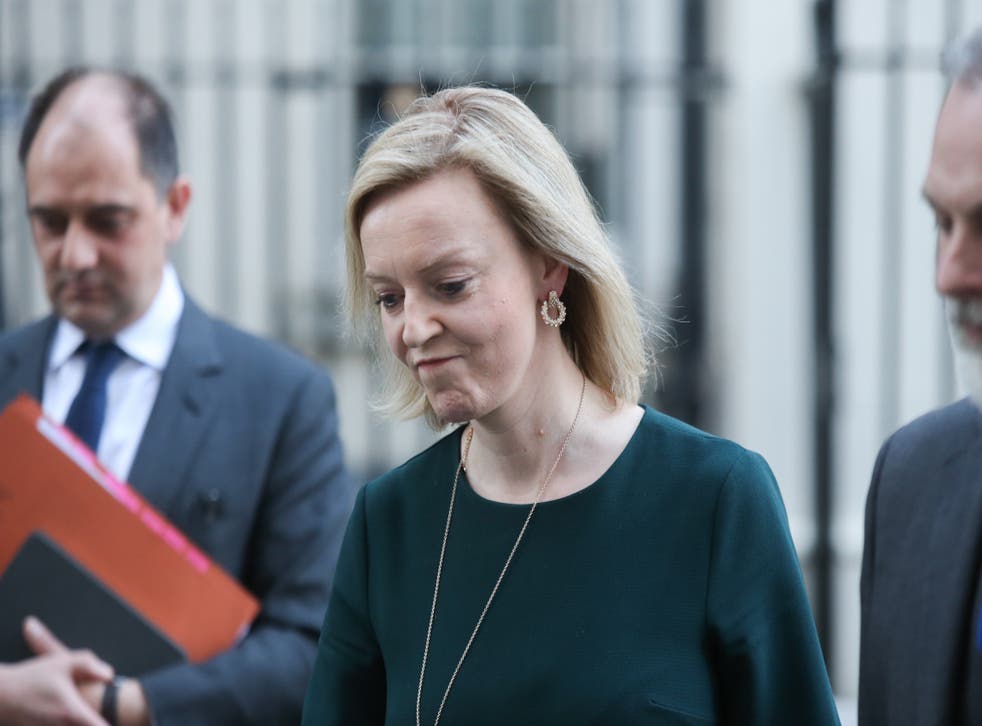 Foriegn Secretary Liz Truss said she was ‘appalled’ by claims of the deportation of Ukrainian citizens (James Manning/PA)