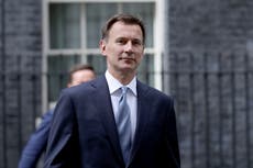 Tories have ‘big mountain to climb’ if they want to win next election, Jeremy Hunt warns Boris Johnson