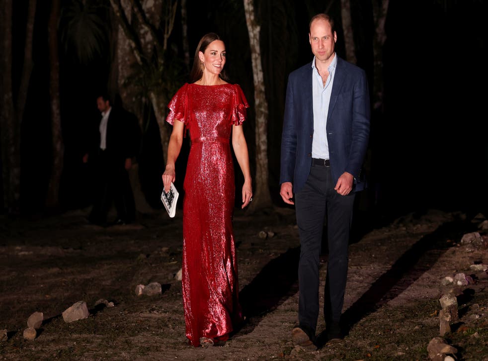 <p>ウィリアム王子, Duke of Cambridge and Catherine, Duchess of Cambridge attend a special reception hosted by the Governor General of Belipe</p>
