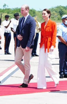 Protesters in Jamaica call for public apology from the monarchy on royal tour