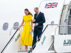 William and Kate begin tour in Jamaica amid slavery demonstrations