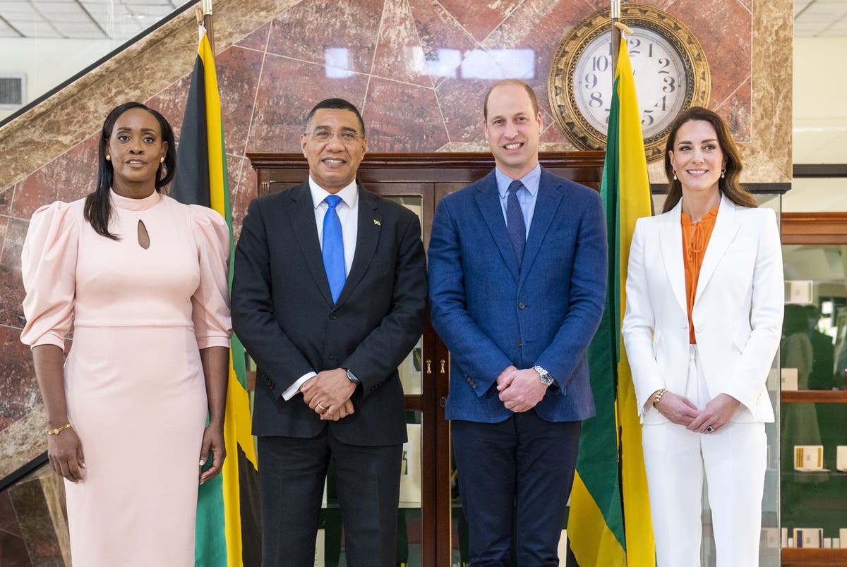 William and Kate told of Jamaica’s ‘unresolved’ issues after welcome from PM