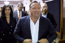 Alex Jones says Sandy Hook deposition would be ‘grueling’ as he fights calls to arrest him for skipping twice