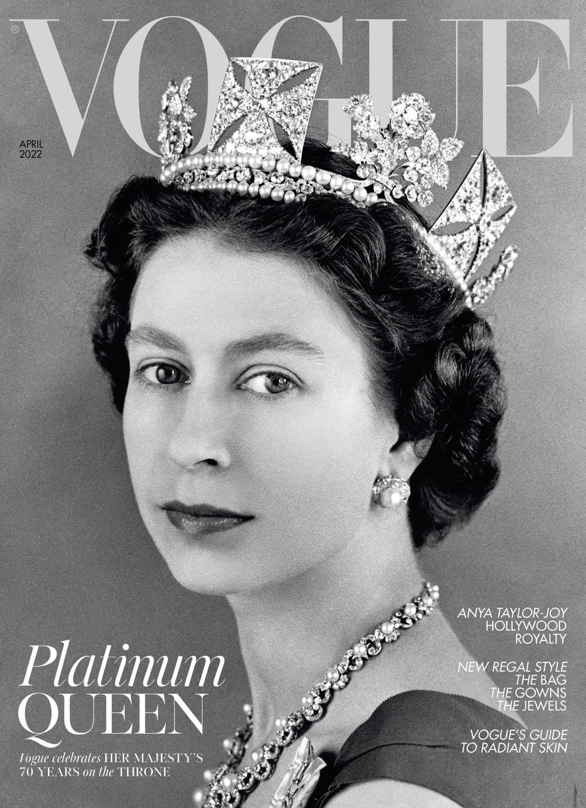 The Queen to feature on British Vogue cover in Platinum Jubilee special