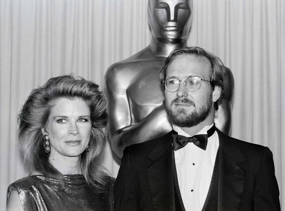 <p>Candice Bergen and William Hurt at the 57th Annual Academy Awards, 1985</p>